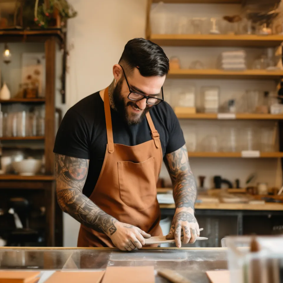 Responsável de obras sorridente